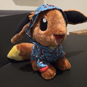 Pokemon Eevee Plush with Pokeball Sleeper Pajamas Build A Bear